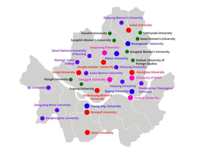 Các trường đại học ở Seoul
