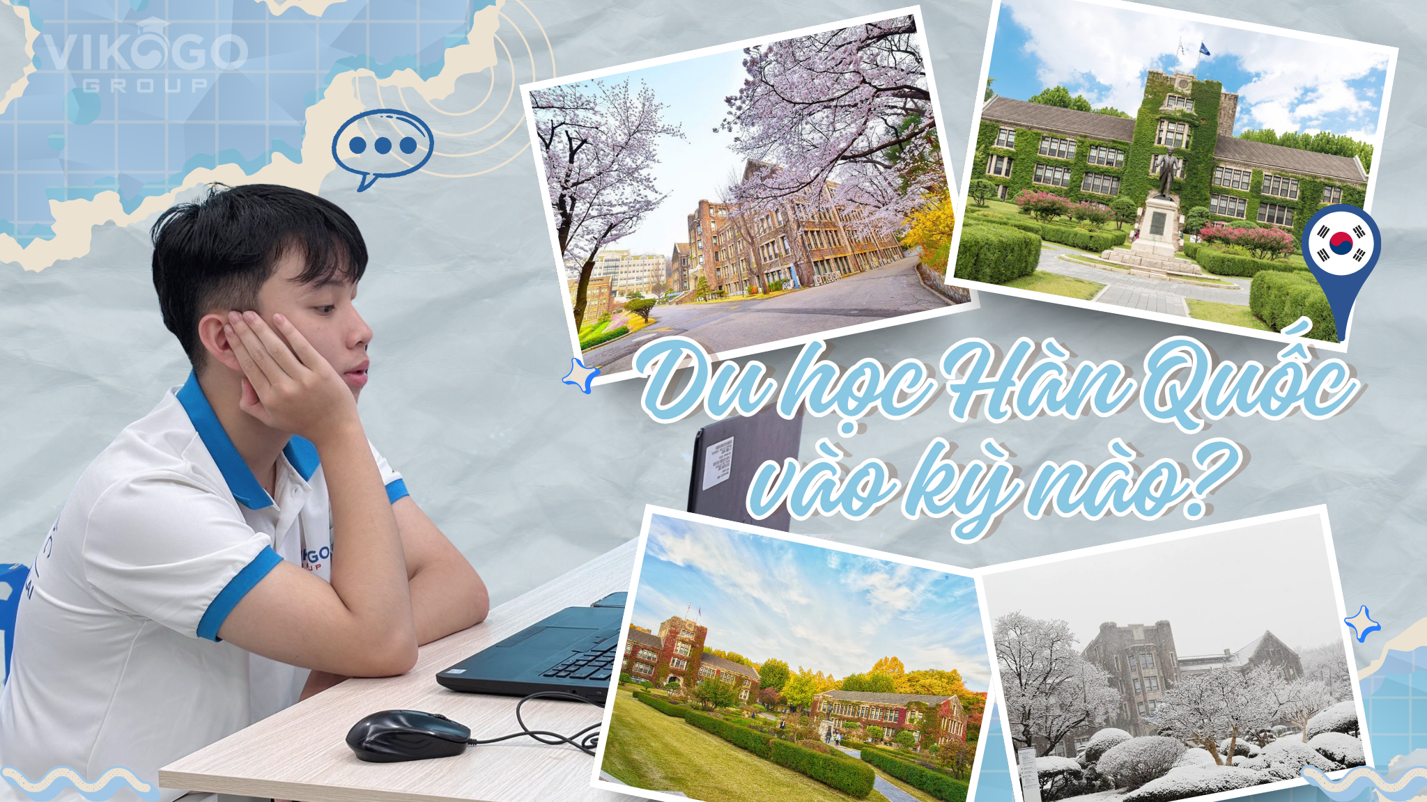 các kỳ nhập học du học Hàn 2026