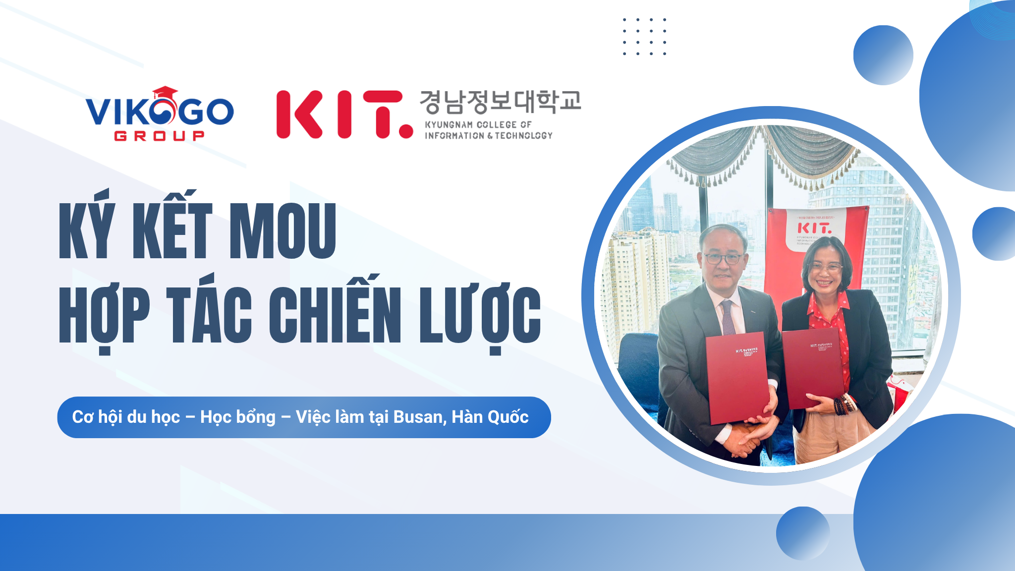 VIKOGO ký kết MOU hợp tác chiến lược với Kyungnam College of Information & Technology (KIT)