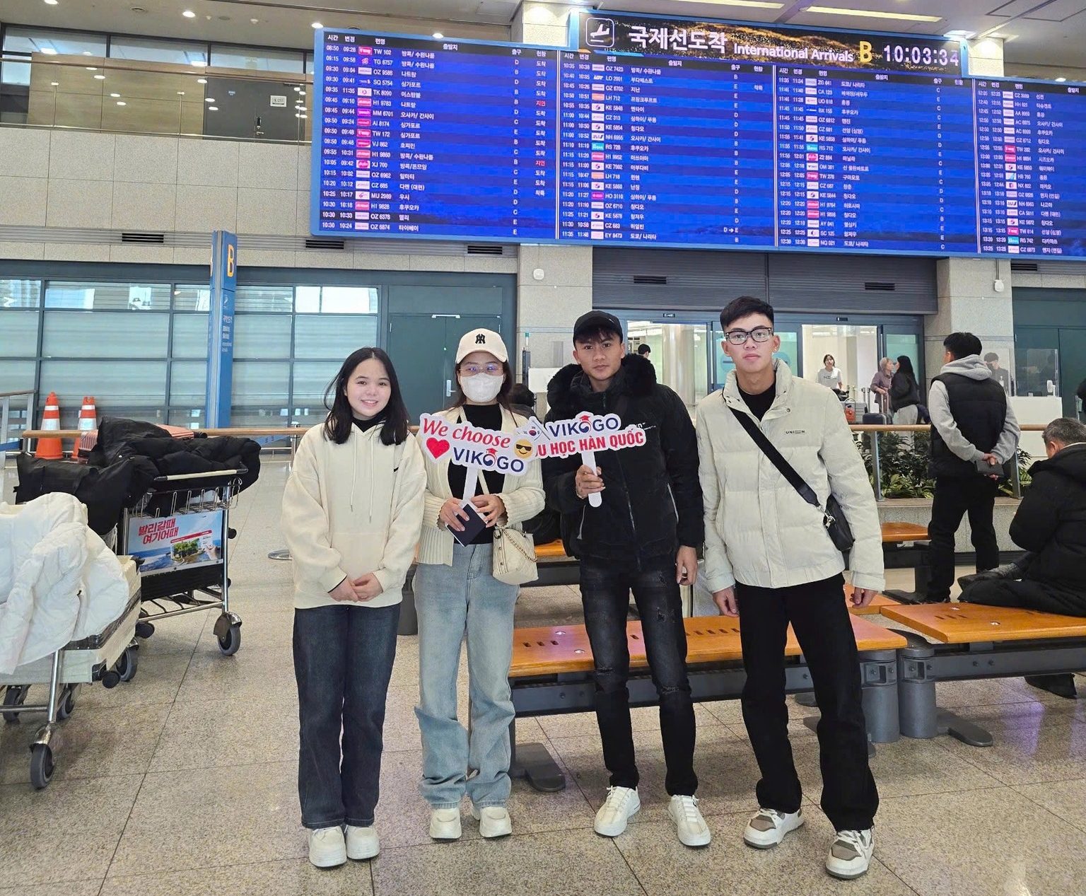 Học viên VIKOGO nhập cảnh tại Hàn Quốc